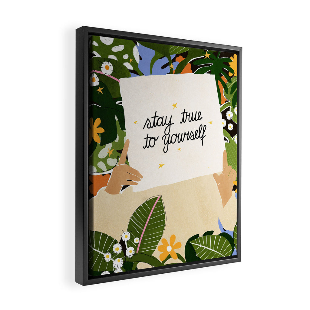 Stay True To Yourself II Framed Canvas Print Gallery Image 2