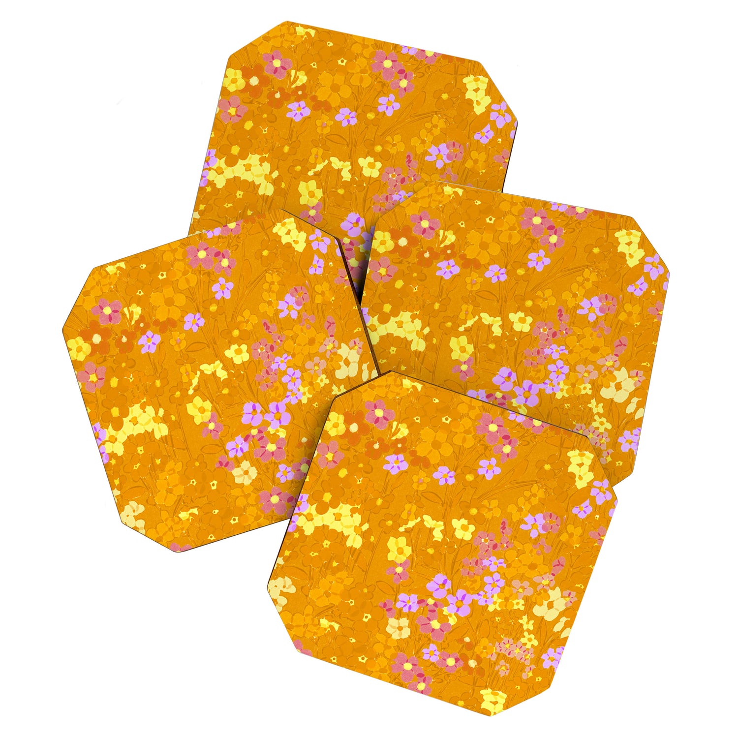Summer Garden (Orange) Coaster Gallery Image 1