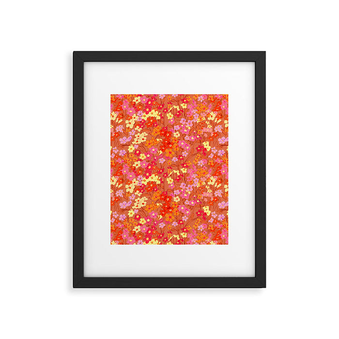 Summer Garden (Red) Framed Art Print Gallery Image 1