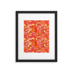 Summer Garden (Red) Framed Art Print Gallery Image 5
