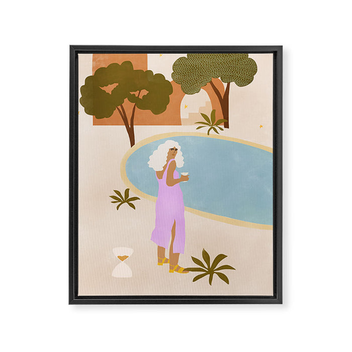 Summer Plans Framed Canvas Print Gallery Image 1