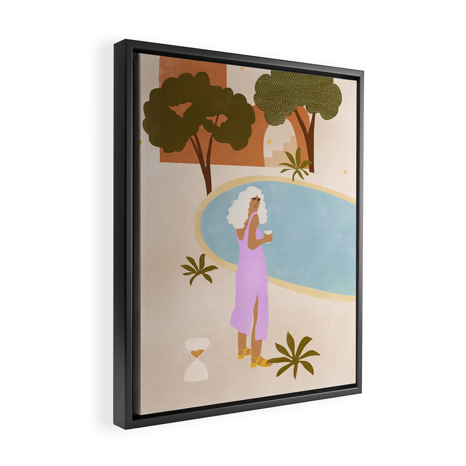 Summer Plans Framed Canvas Print Gallery Image 2