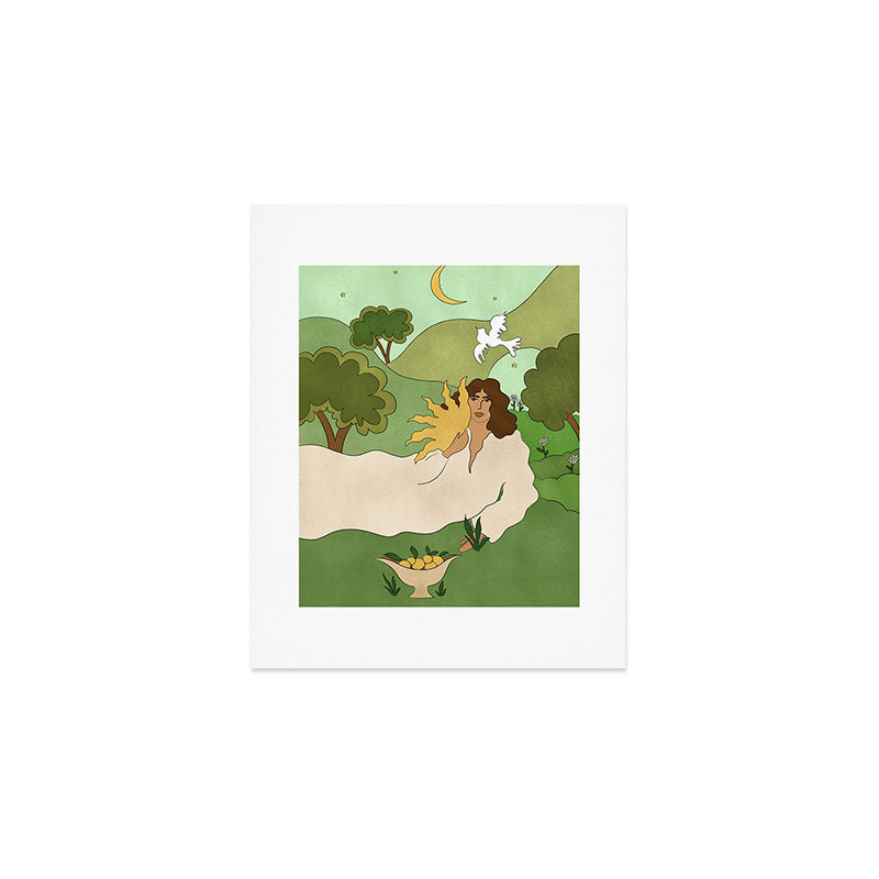 Sun in her hands Art Print Gallery Image 1