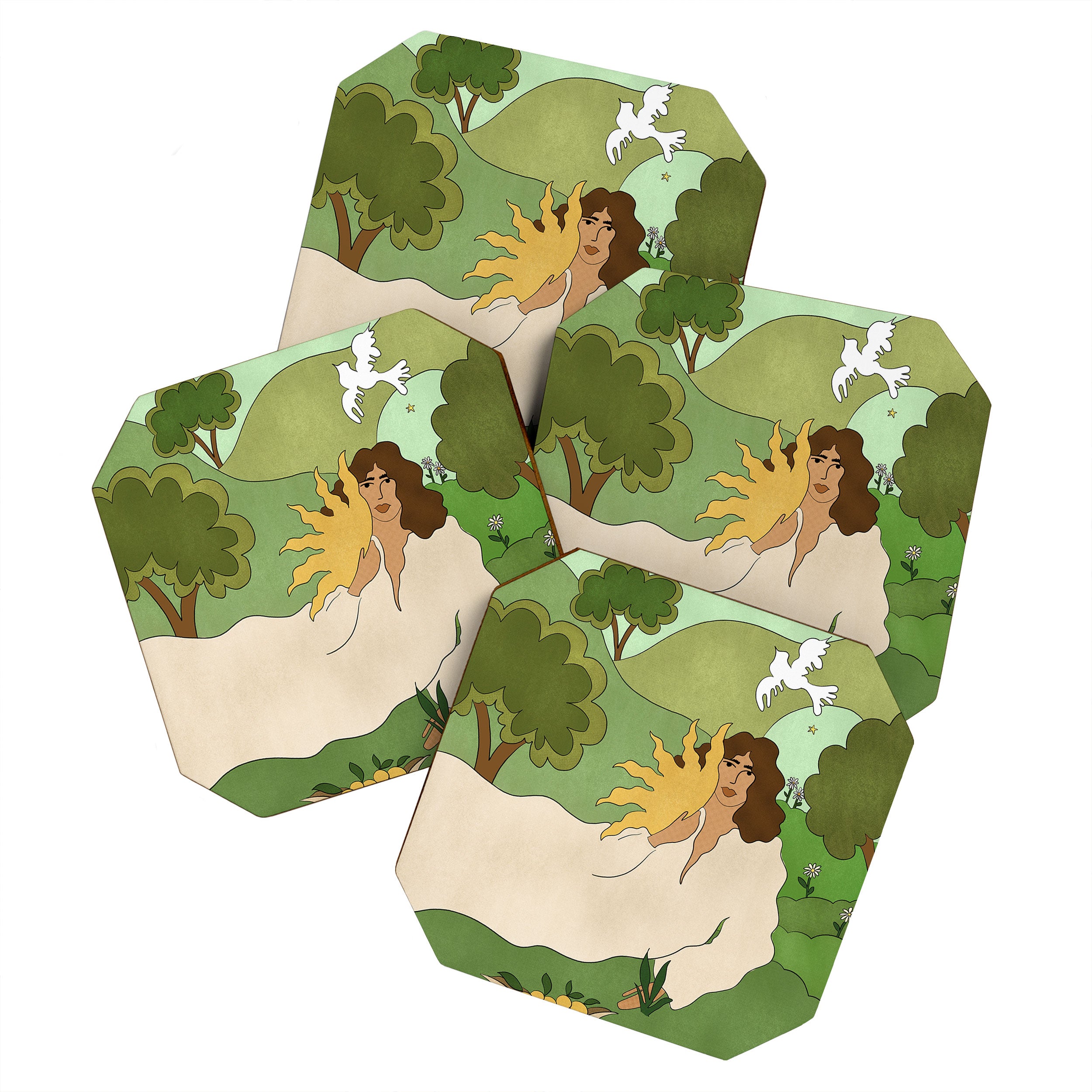 Sun in her hands Coaster Gallery Image 1