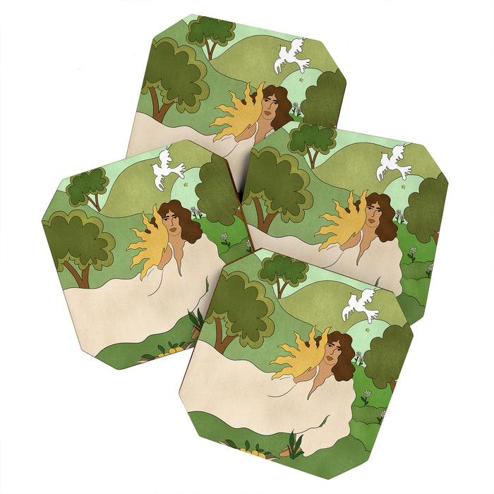 Sun in her hands Coaster Gallery Image 1