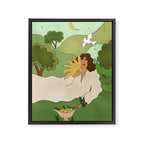 Sun in her hands Framed Canvas Print Gallery Image 6