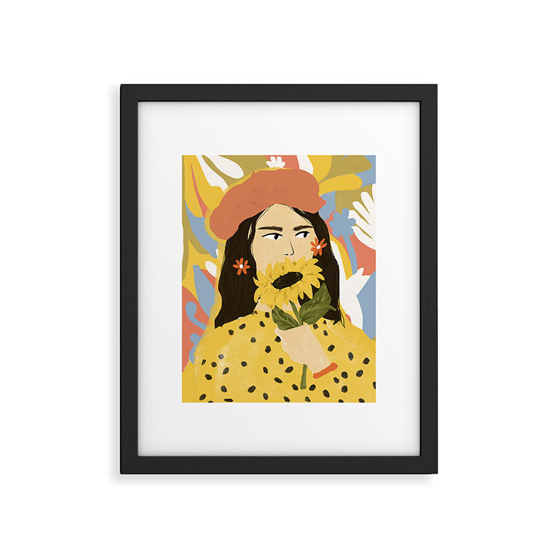 Sunflowers In Your Face Framed Art Print Gallery Image 5