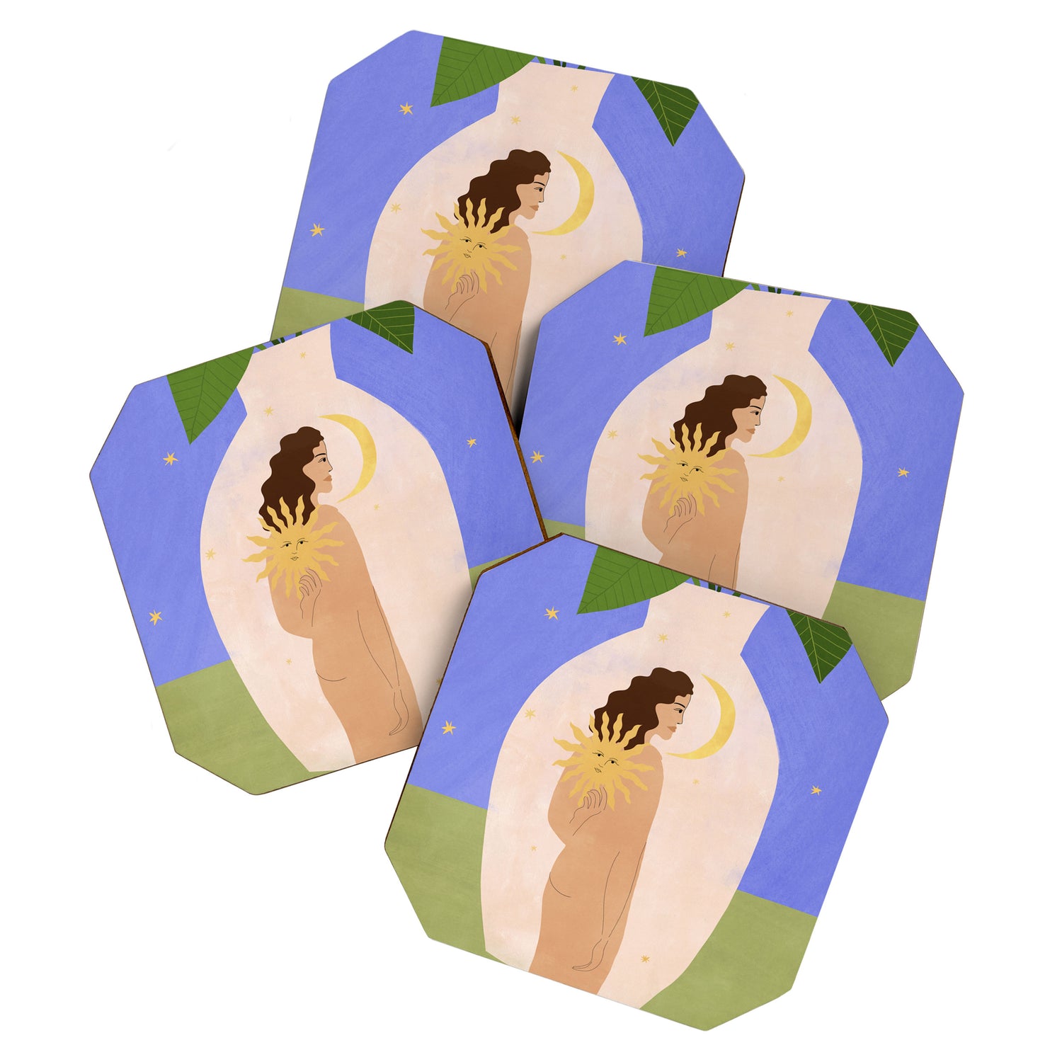 Sunshine Always Following Me Coaster Gallery Image 1