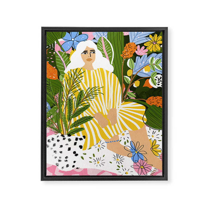 The Jungle Lady Framed Canvas Print Gallery Image 1