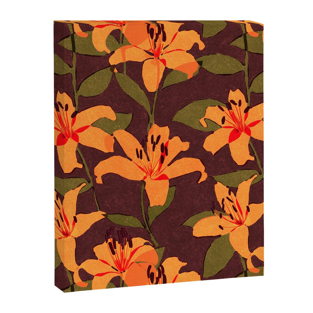 Tiger Lily (BROWN) Canvas Print Gallery Image 6