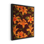 Tiger Lily (BROWN) Framed Canvas Print Gallery Image 2