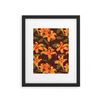 Tiger Lily (BROWN) Framed Art Print Gallery Image 5