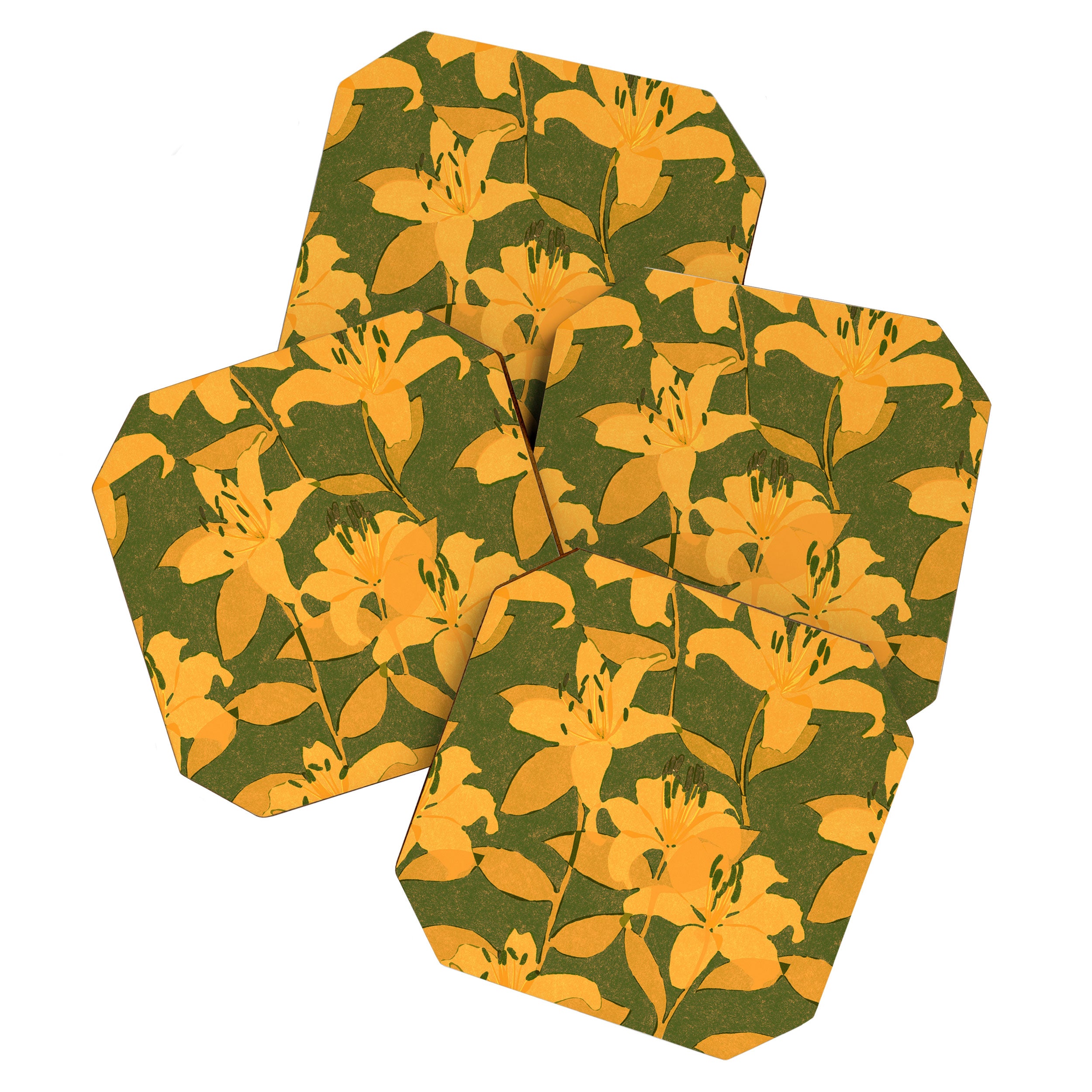 Tiger Lily (ORANGE) Coaster Gallery Image 1