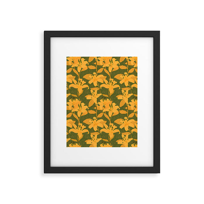 Tiger Lily (ORANGE) Framed Art Print Gallery Image 1