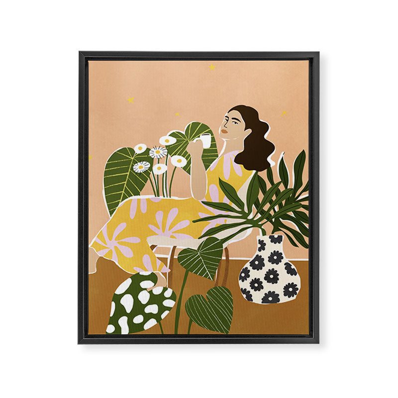 Time For Coffee Framed Canvas Print Gallery Image 6
