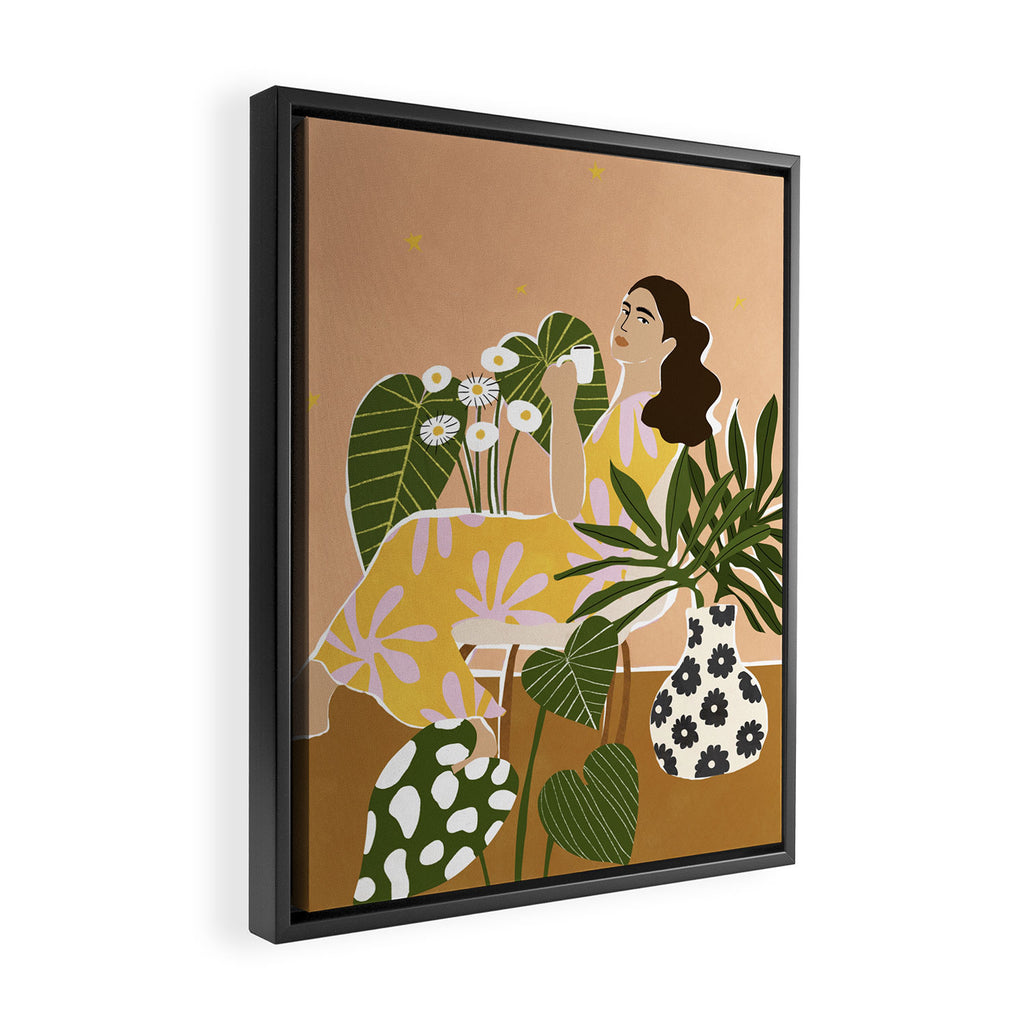 Time For Coffee Framed Canvas Print Gallery Image 2