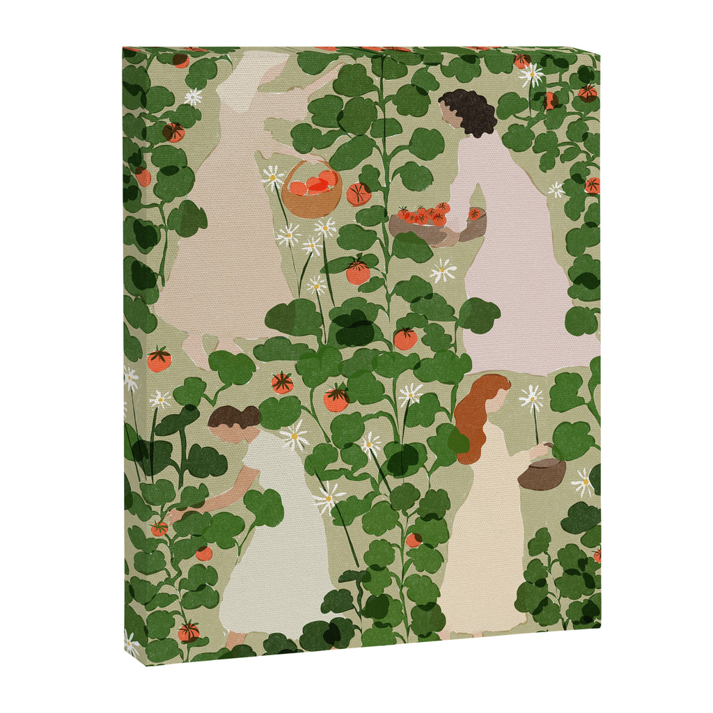 Tomato Girl Summer (BEIGE) Canvas Print Gallery Image 3