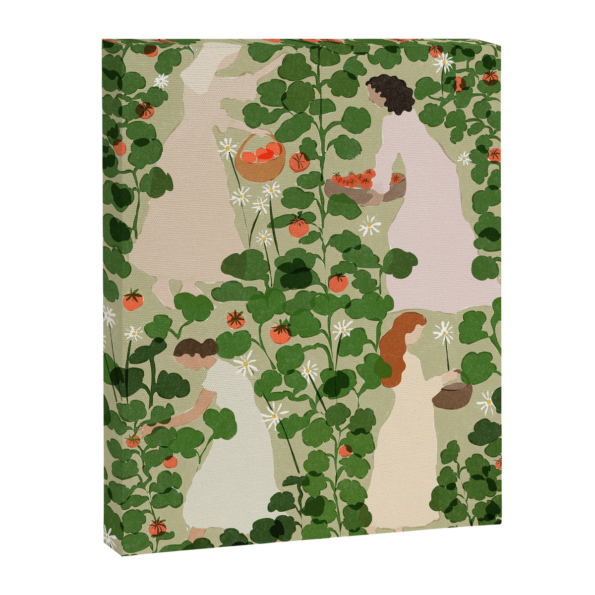 Tomato Girl Summer (BEIGE) Canvas Print Gallery Image 6