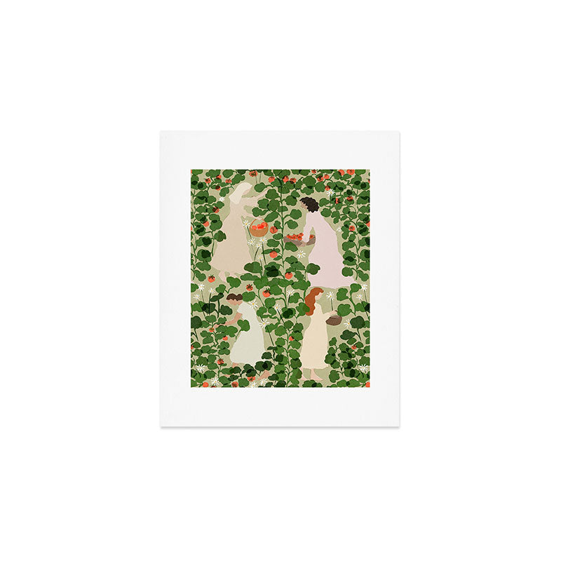 Tomato Girl Summer (BEIGE) Art Print Gallery Image 1