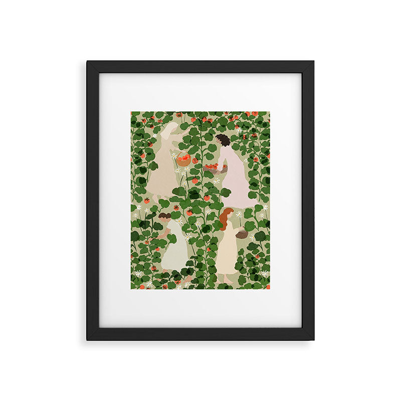 Tomato Girl Summer (BEIGE) Framed Art Print Gallery Image 4