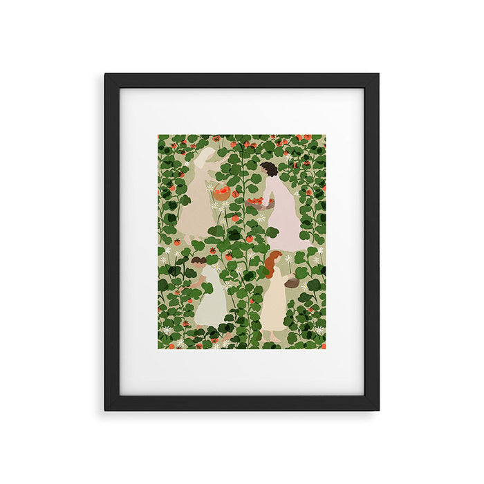 Tomato Girl Summer (BEIGE) Framed Art Print Gallery Image 1