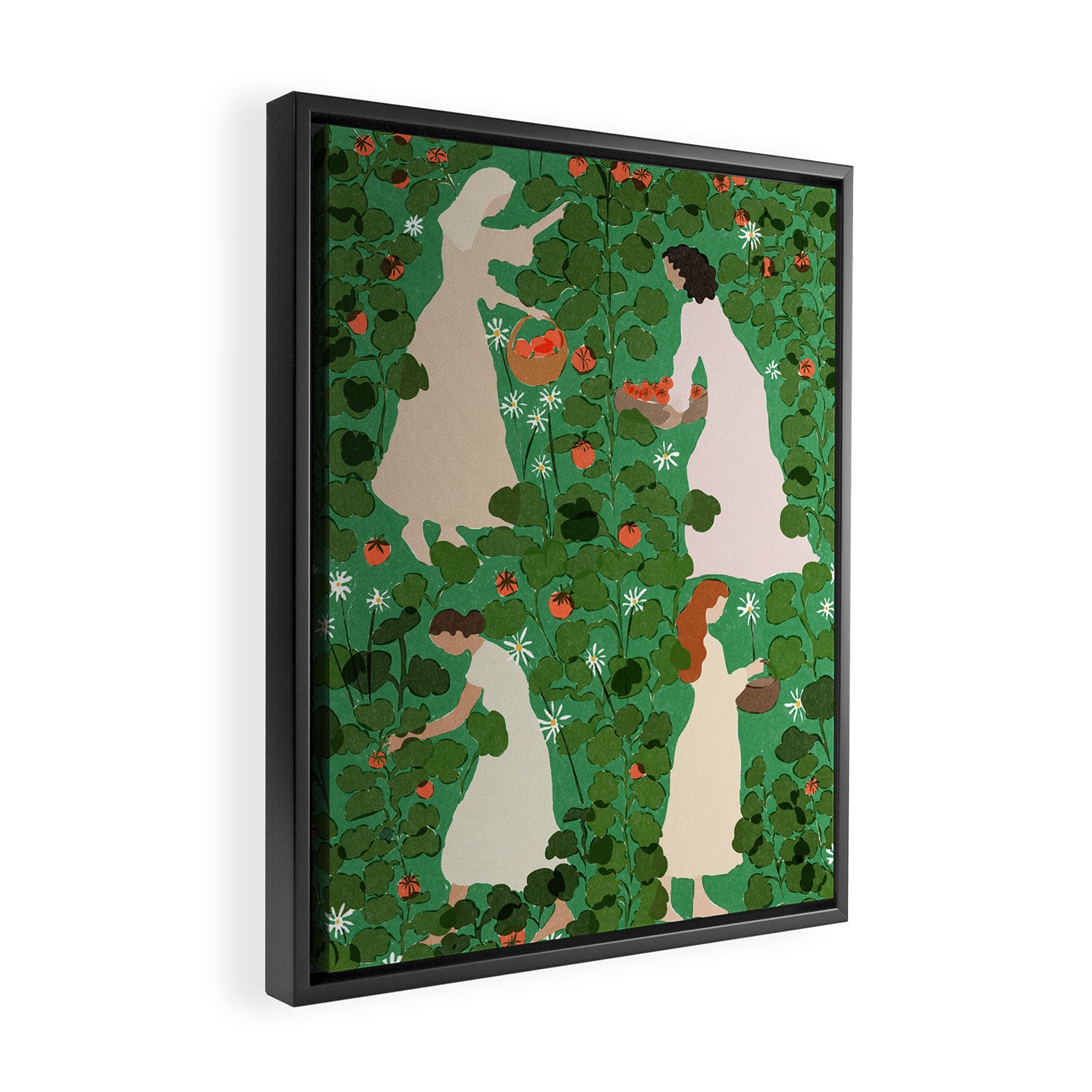 Tomato Girl Summer Part 2 Framed Canvas Print Gallery Image 2