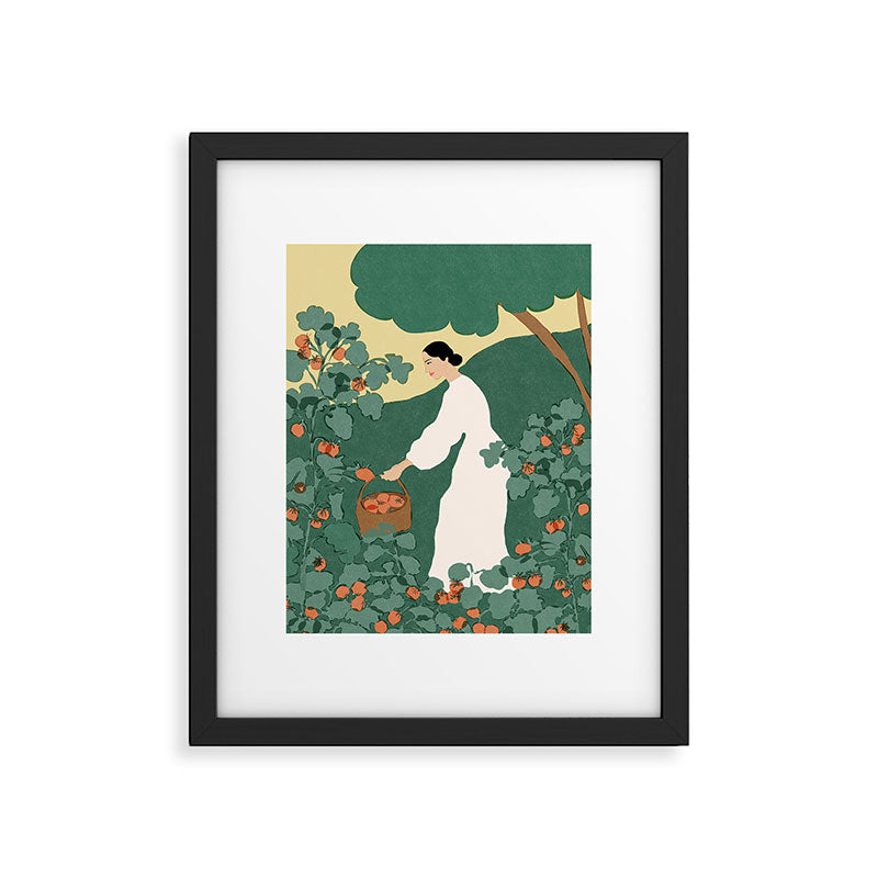 Tomato Girl Summer Framed Art Print Gallery Image 5