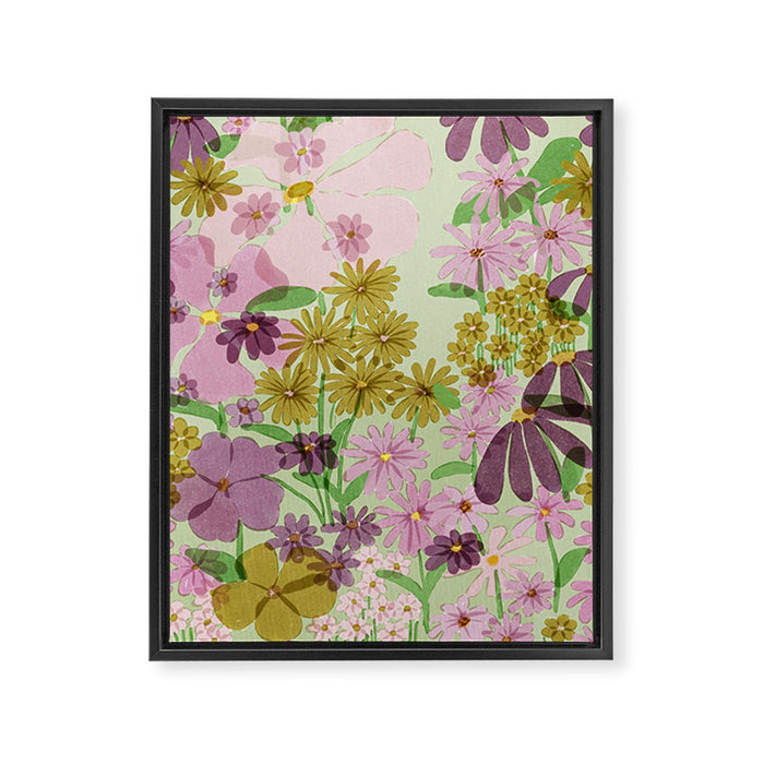 Vintage Garden Framed Canvas Print Gallery Image 1