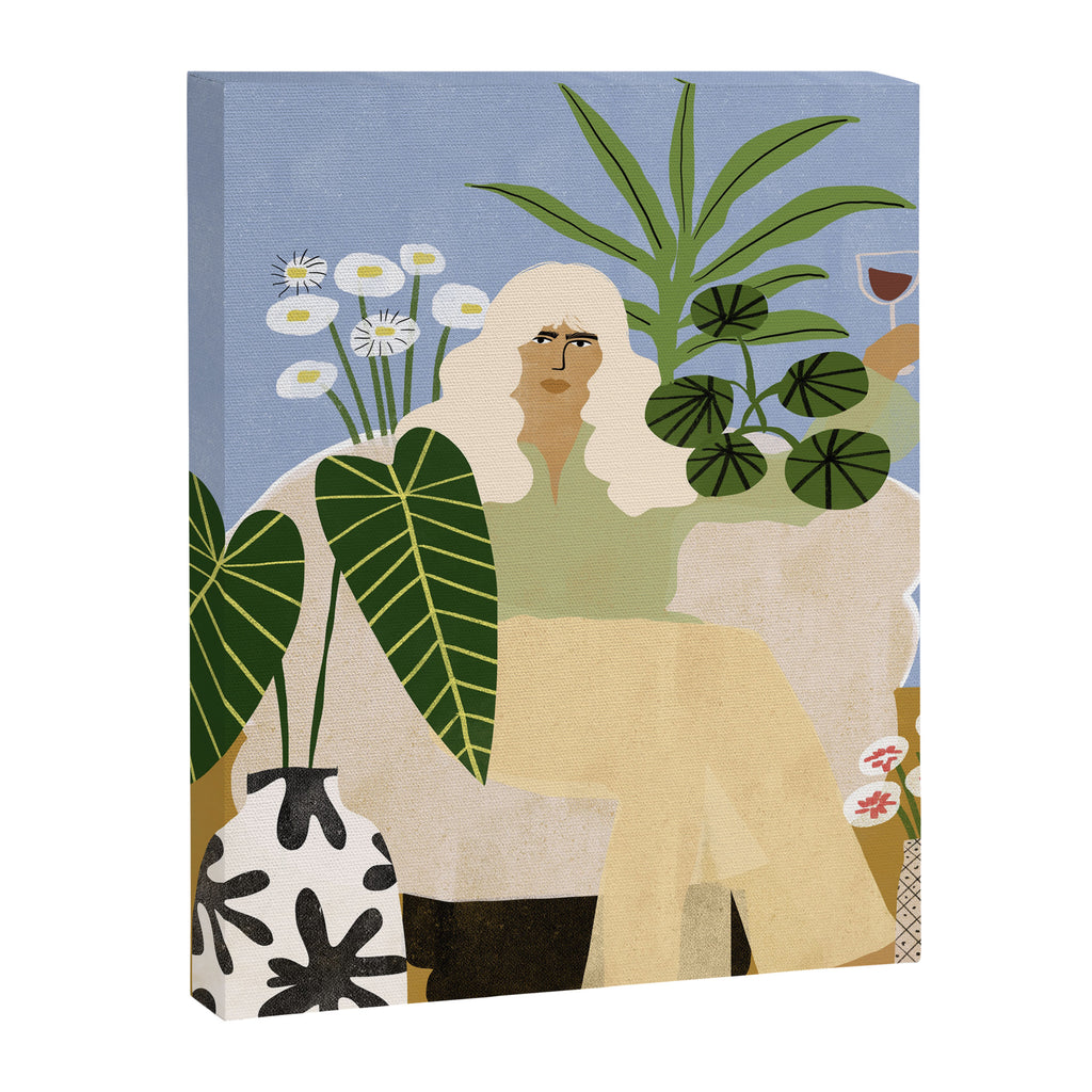 Wine and Plants Canvas Print Gallery Image 6