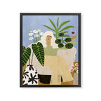 Wine and Plants Framed Canvas Print Gallery Image 6