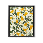 Yellow Bright Flower Pattern Framed Canvas Print Gallery Image 8