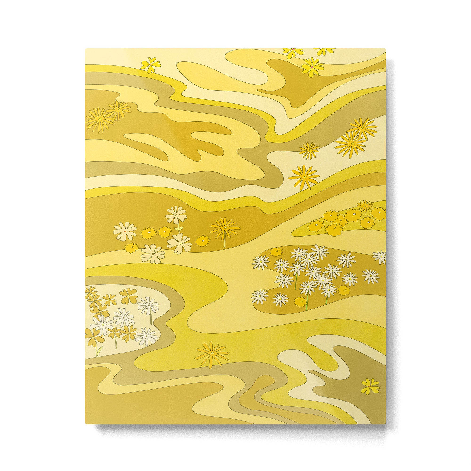 Yellow Garden Metal Print Gallery Image 4