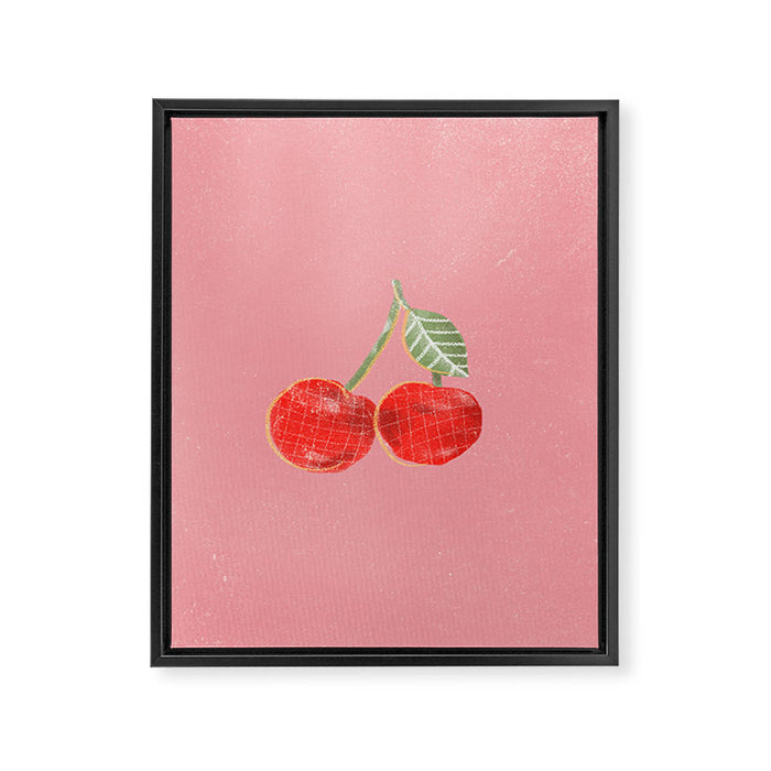 Yummi Cherry Framed Canvas Print Gallery Image 1