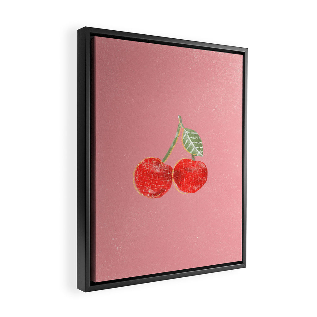 Yummi Cherry Framed Canvas Print Gallery Image 2