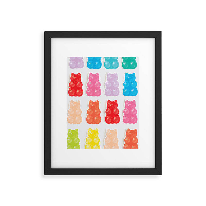 Gummy Bears Framed Art Print