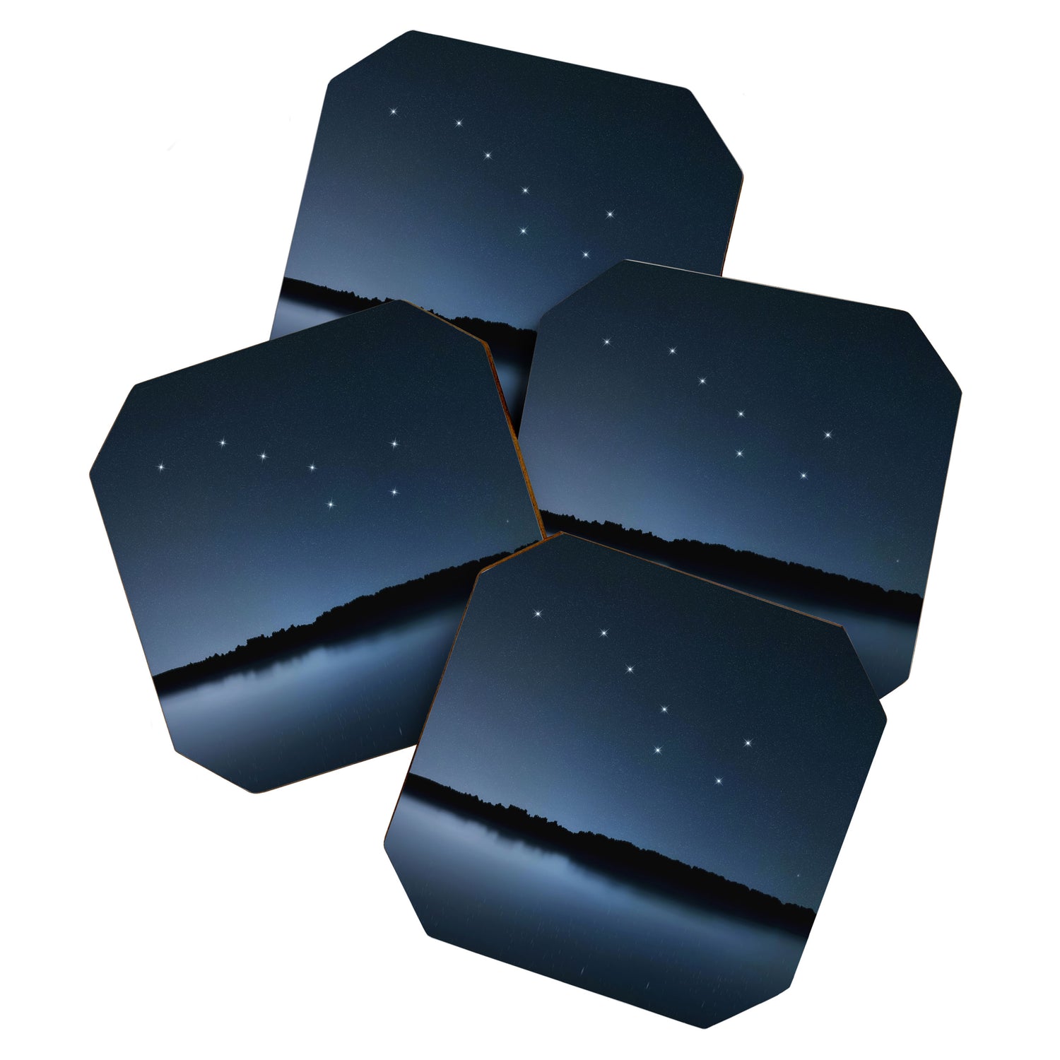 Big Dipper, Ursa Major star constellation, Night sky, Cluster of stars, Deep space Coaster Gallery Image 1