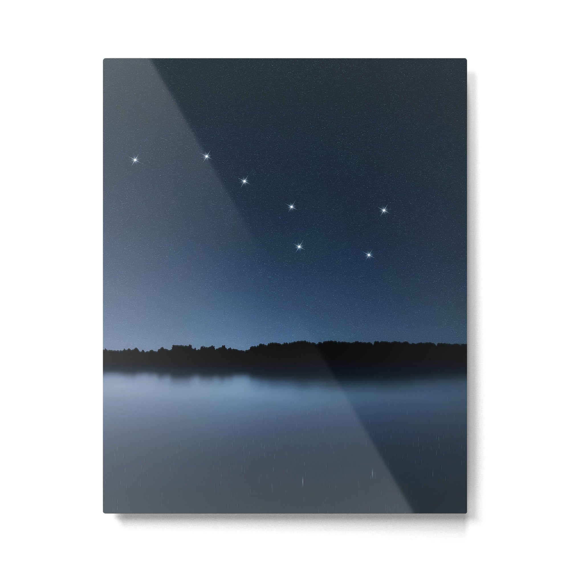 Big Dipper, Ursa Major star constellation, Night sky, Cluster of stars, Deep space Metal Print Gallery Image 4