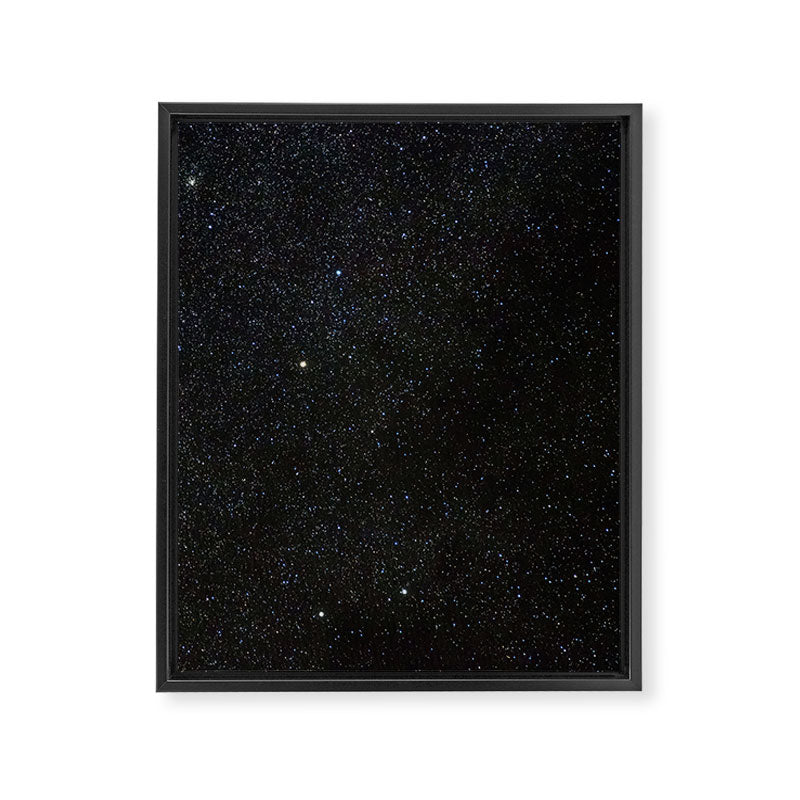 Sagitta Constellation in Real Night Sky, The Arrow Constellation Starry Sky Framed Canvas Print Gallery Image 6