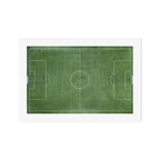 Soccer Field, Football Field, Green Grass Football Field Background Art Print Gallery Image 1