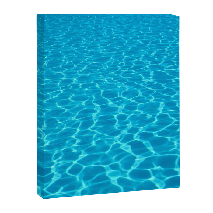 Swimming pool water sun reflection. Ripple Water. Canvas Print Gallery Image 1