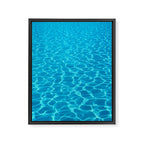 Swimming pool water sun reflection. Ripple Water. Framed Canvas Print Gallery Image 6
