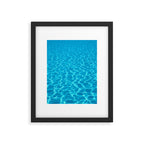 Swimming pool water sun reflection. Ripple Water. Framed Art Print Gallery Image 5