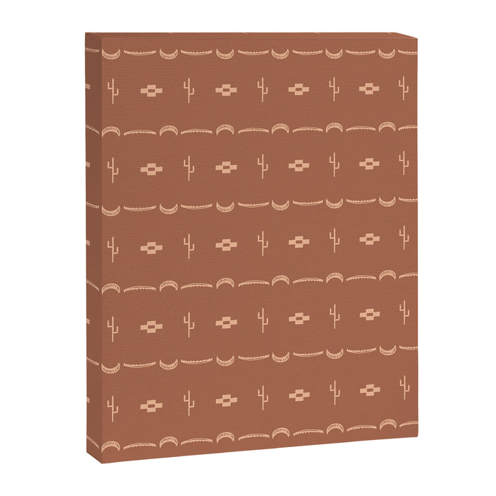 Adobe Cactus Pattern Canvas Print Gallery Image 1