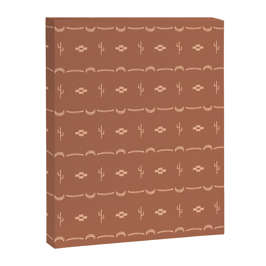 Adobe Cactus Pattern Canvas Print Gallery Image 6
