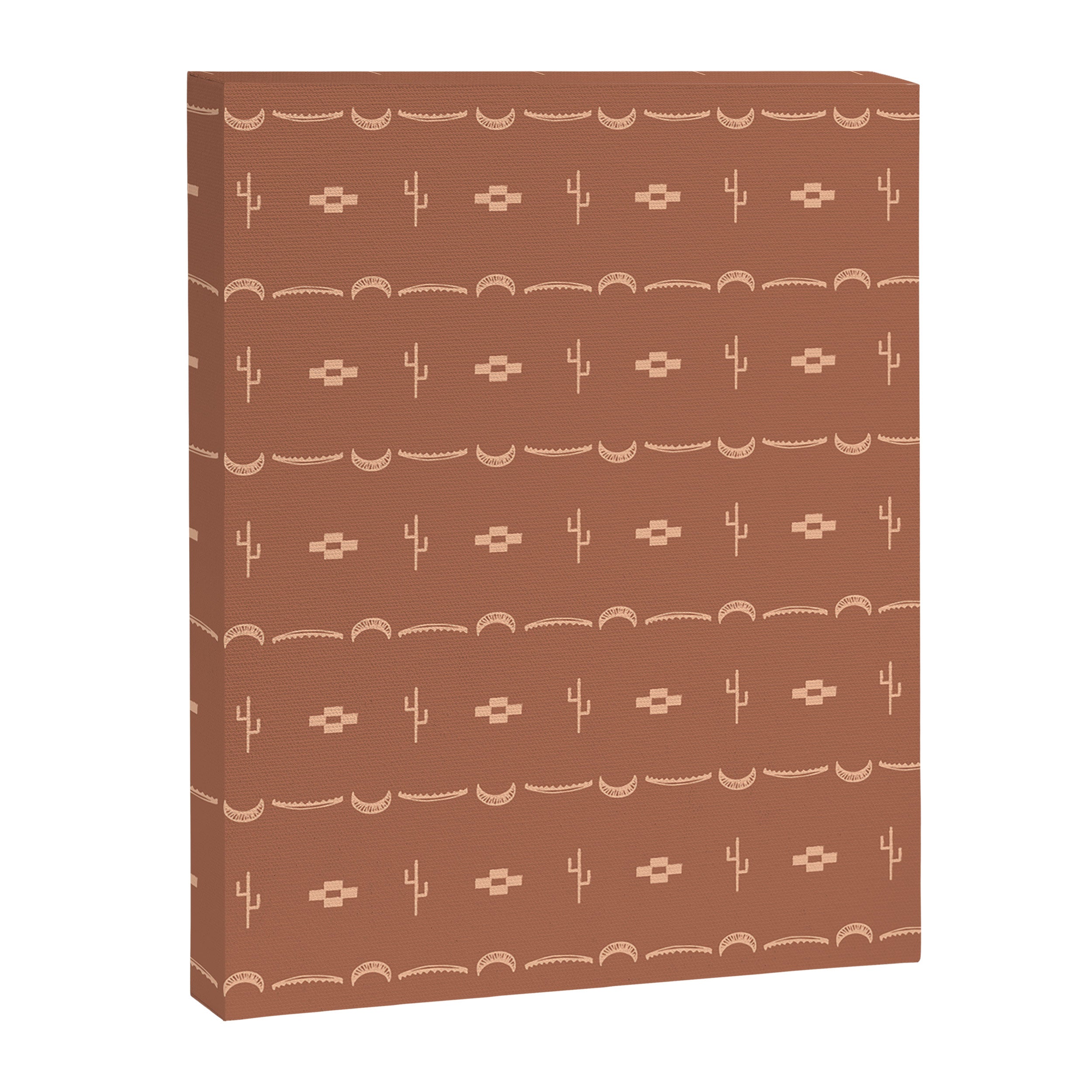 Adobe Cactus Pattern Canvas Print Gallery Image 6