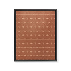 Adobe Cactus Pattern Framed Canvas Print Gallery Image 6