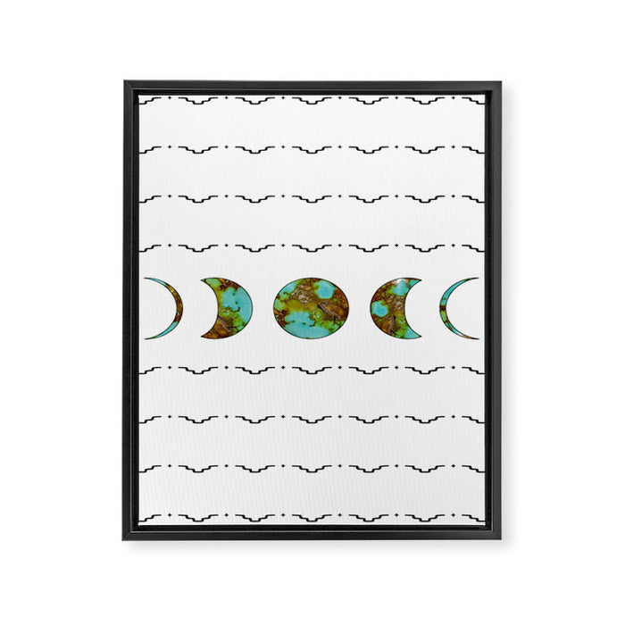 Aztec Moon Framed Canvas Print Gallery Image 1
