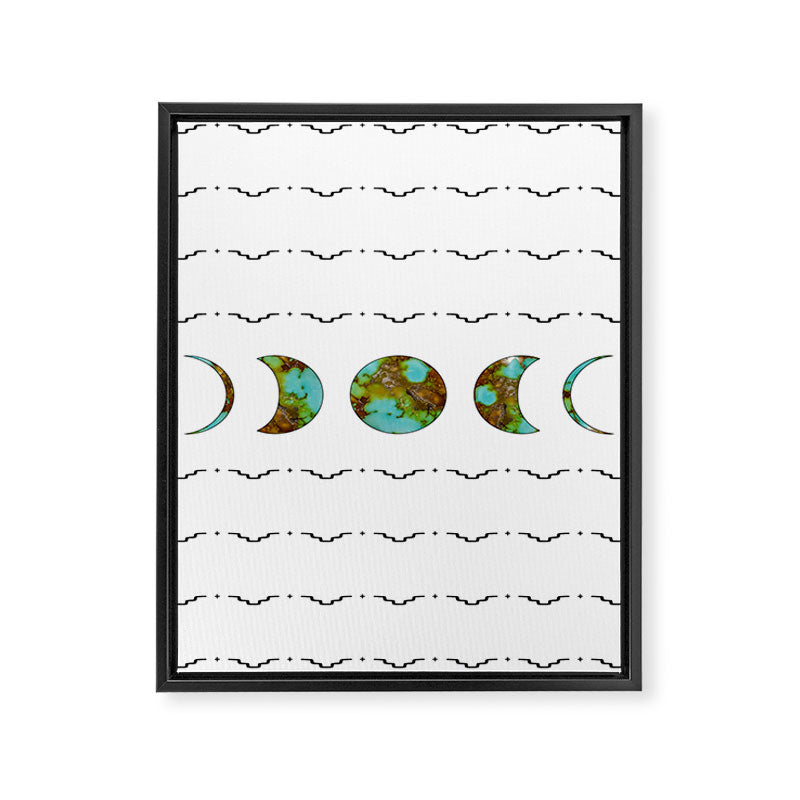 Aztec Moon Framed Canvas Print Gallery Image 6