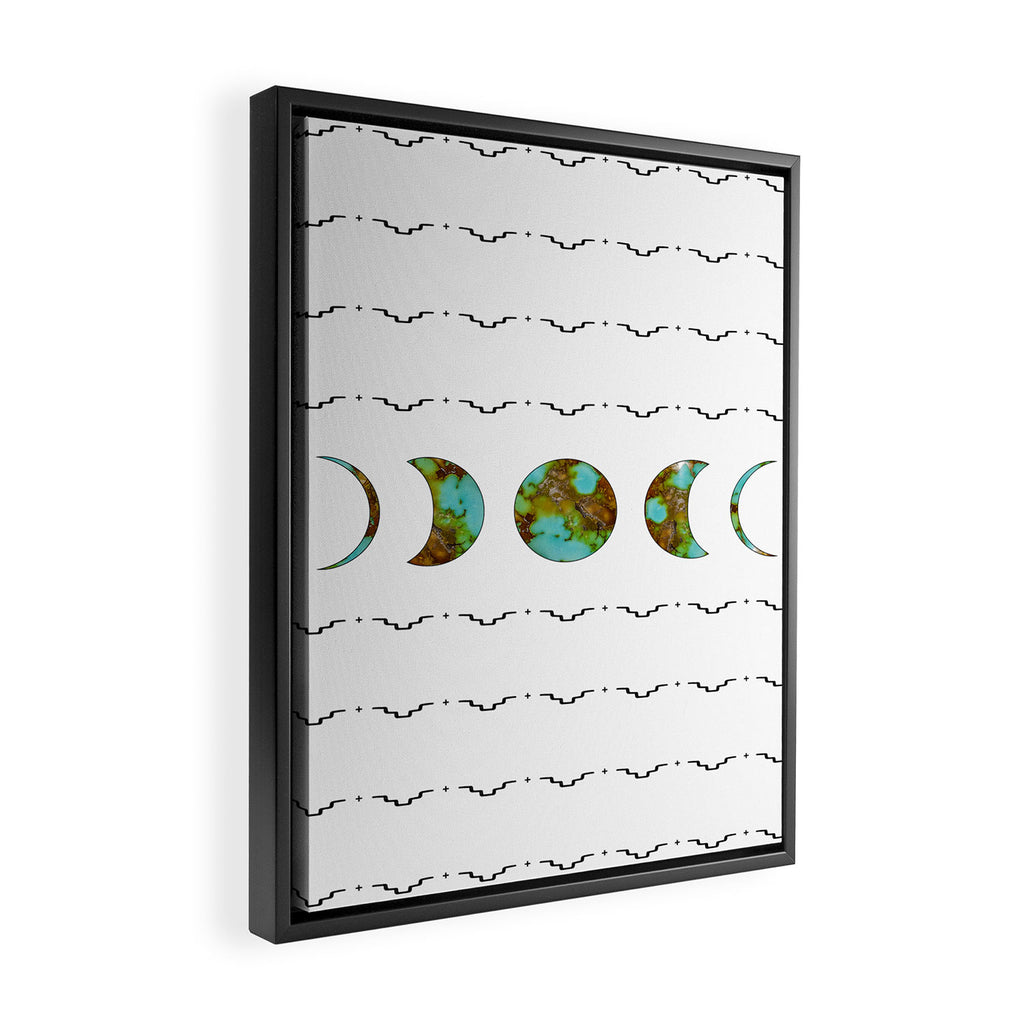 Aztec Moon Framed Canvas Print Gallery Image 2