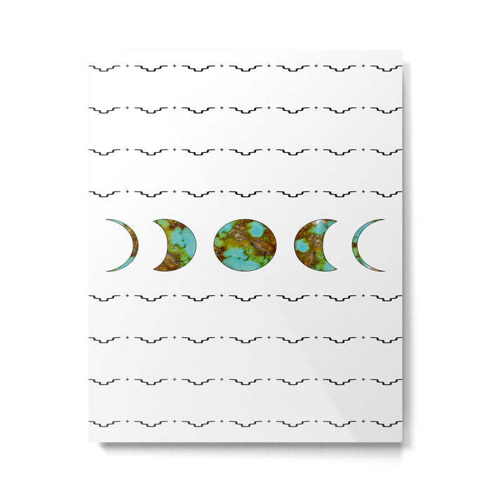 Aztec Moon Metal Print Gallery Image 1